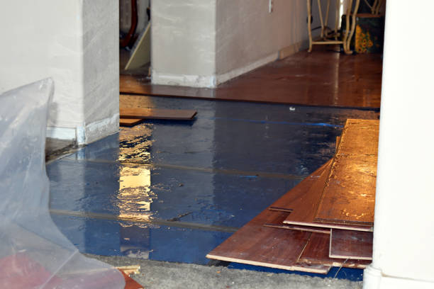 Professional Burst Pipe Cleanup technician working in Rothschild, WI